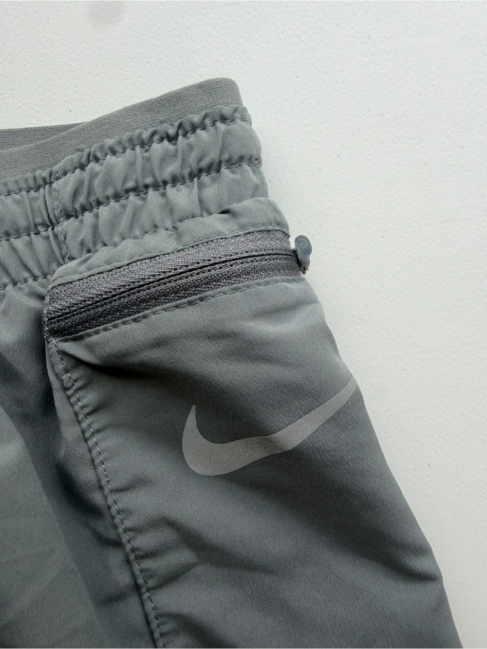 Nike Dri-FIT Tempo Luxe Running Shorts - Smoke Grey small